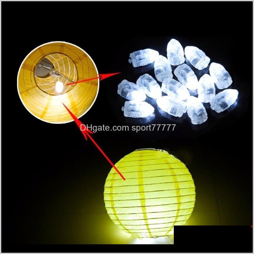 

Decoration Event Festive Home & Garden Drop Delivery 2021 100Pcs/Lot Christmas Mini Led Balloon Lamp Ball Light For Chinese Paper Lantern Sup