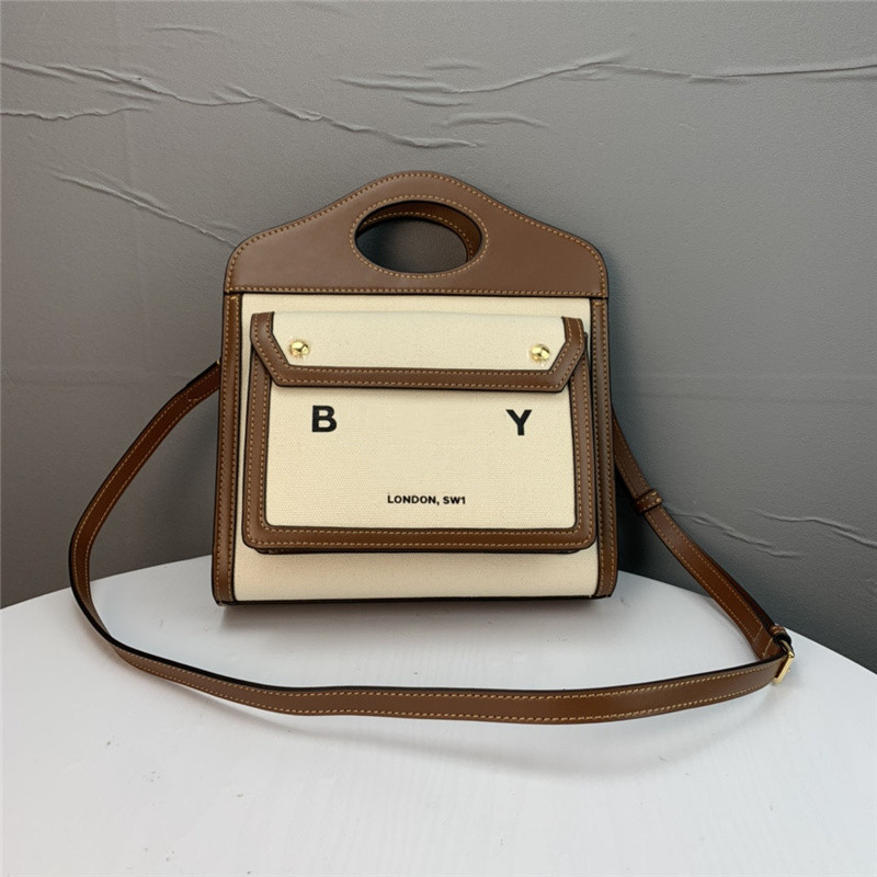 

Womens Tote Bags Shopping Bag Medium Two-tone Canvas and Leather Pocket Purse Fashion High Quality Letter Dinner Shoulder Handbags, #1