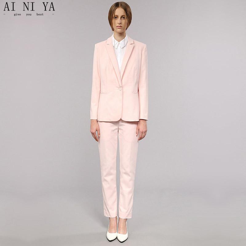 ladies hot pink suit