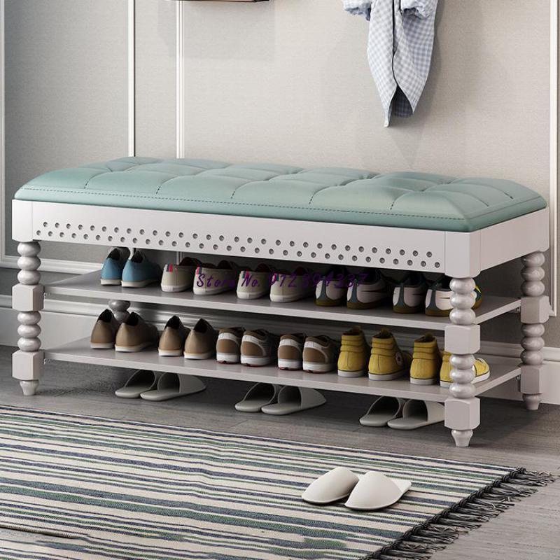 

Clothing & Wardrobe Storage American Long Shoe Changing Stool Household Entrance Sitting Cabinet Design To Store Rack Turnover Bucket Stoo