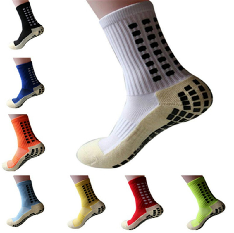 

New mens Sports Anti Slip Soccer Socks Cotton Football Men Grip Sock buffer socks designer calcetines chaussette belt non-slip sport soles for man Dispensing, Blue_15