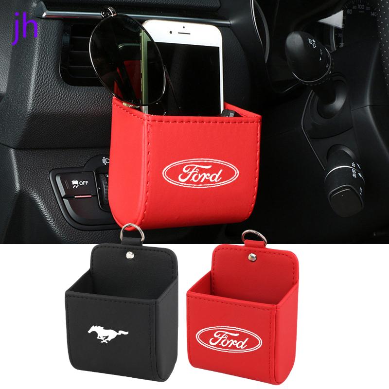 

Car Organizer Air Outlet Storage Box For Mustang Logo GT Fiesta 6 5 7 8 Transit Focus Ecosport Edge Escape Fusion Ranger Kuga