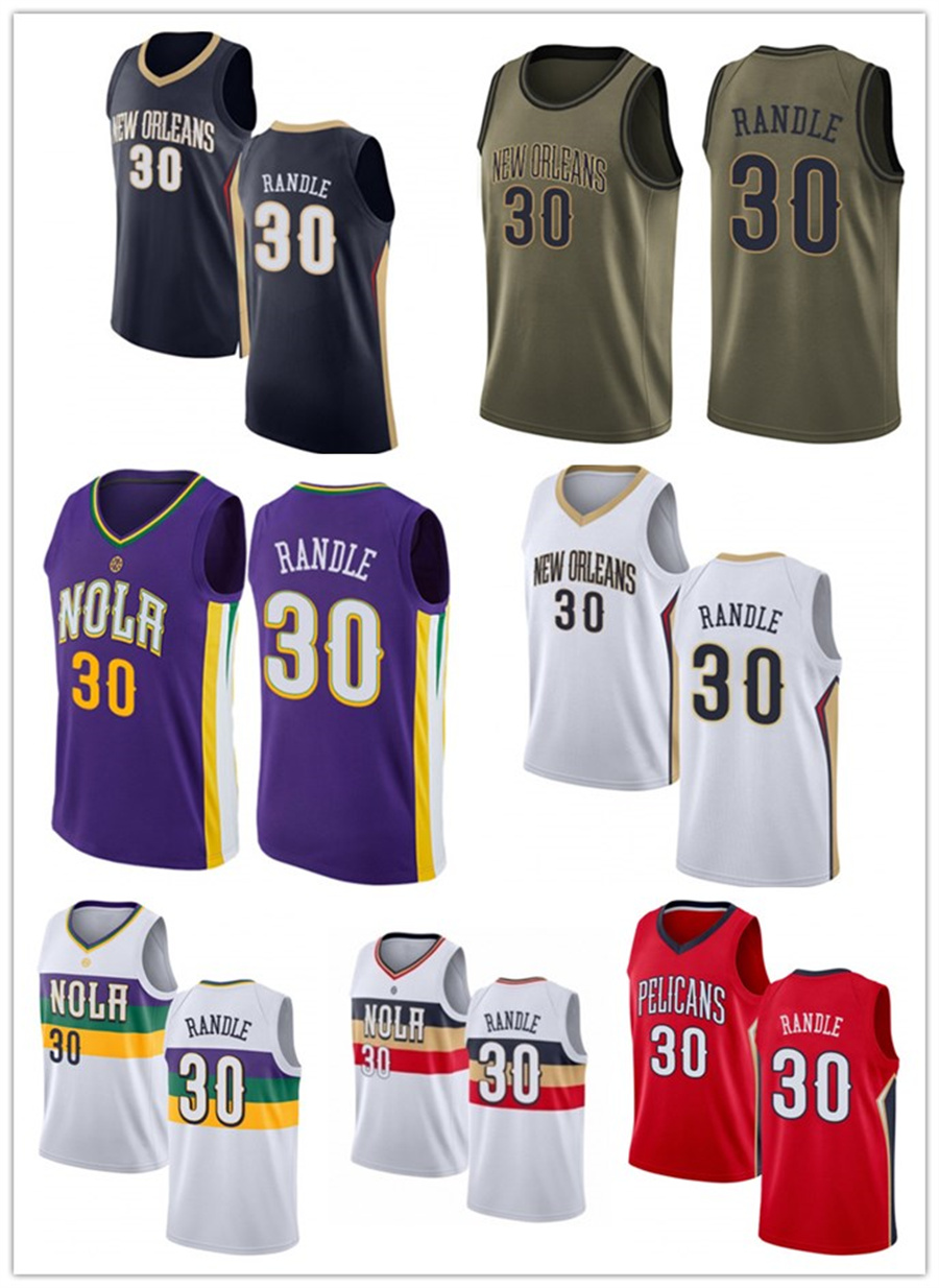 

2021 Julius custom men women youth 30 Randle basketball pelcan jerseys red Blue jersey leave number name, 13