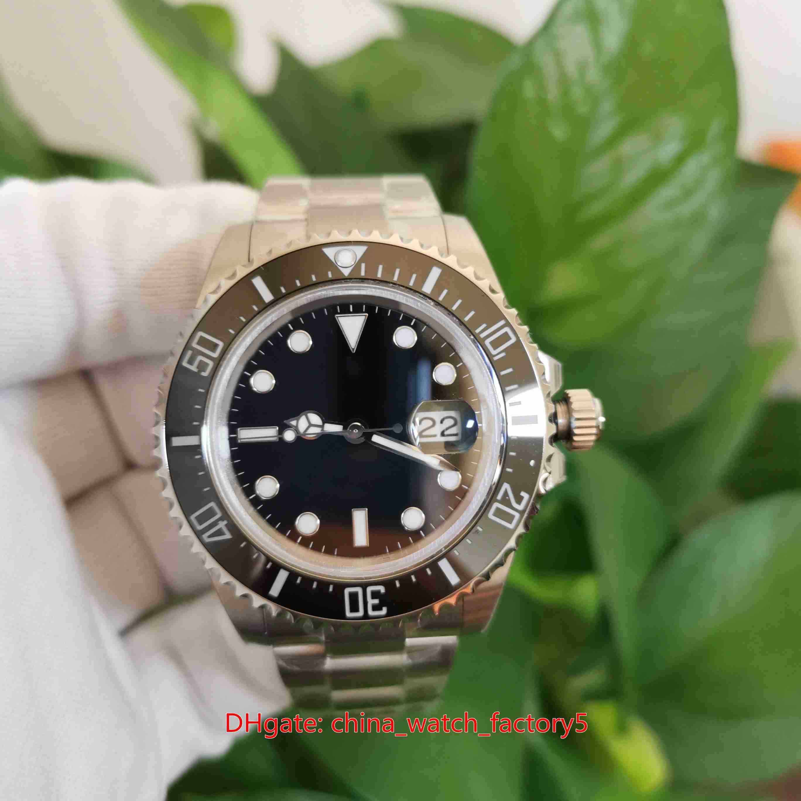 

BP Maker Top Quality Watches 43mm Red Sea-Dweller 126600-0001 Ceramic Bezel 50th Anniversary Asia 2813 Movement Mechanical Automatic Mens Watch Men's Wristwatches, Black