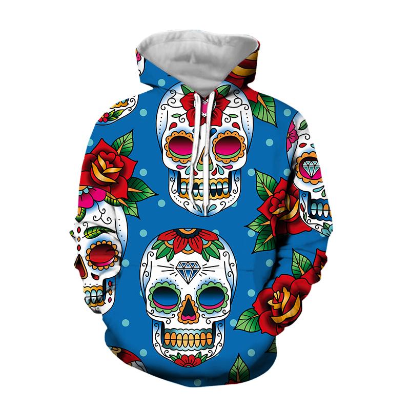 

Men's Hoodies & Sweatshirts LIASOSO 2022 Spring Colors 3D Printing Skull Sweatshirt Harajuku Fashion Hoodie Men Oversized Womens, Black