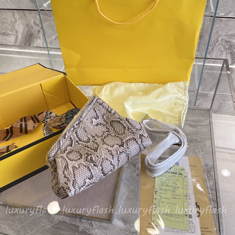 

Latest First Style Designer Handbags Women Clutch Ladies Genuine Leather High Quality Snake Skin Tote Luxurys Purses 23cm Limited Time Sale, Box(not sold separately)