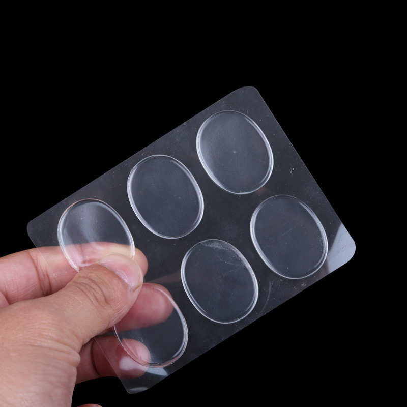 

Transparent High Heel Pad Insoles Gel Pads For Feet Gel Insoles For Back Heel Stick Protect Pain Relief Foot Care Tools 8520, White;pink