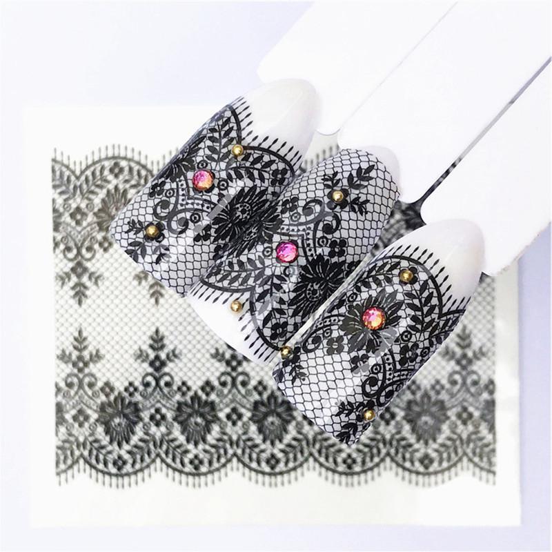 1 Pcs DIY Nail Art Black Lace Netting Gel Nail Polish Top Uv Led Gel Art Soak Off Lacquer Paint Polish Gellak-image-691860522