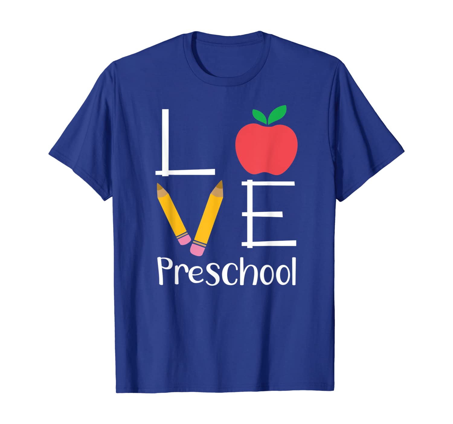 

Preschool Teacher Shirt, Love Preschool Gift T-Shirt, White;black
