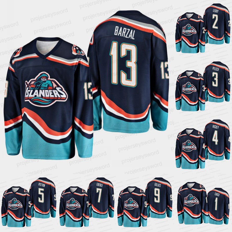 

New York Islanders Heritage Retired Player Jersey Andrew Ladd Cal Clutterbuck Tom Kuhnhackl Mathew Barzal Clark GilliesGlenn Resch Denis Pot, Black;red