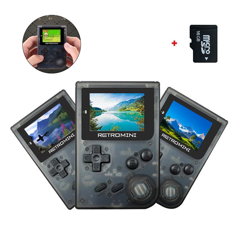 

Portable Game Players Retro Console 32 Bit Mini Handheld Built-in 40 For GBA Gift Kids +16G TF Card