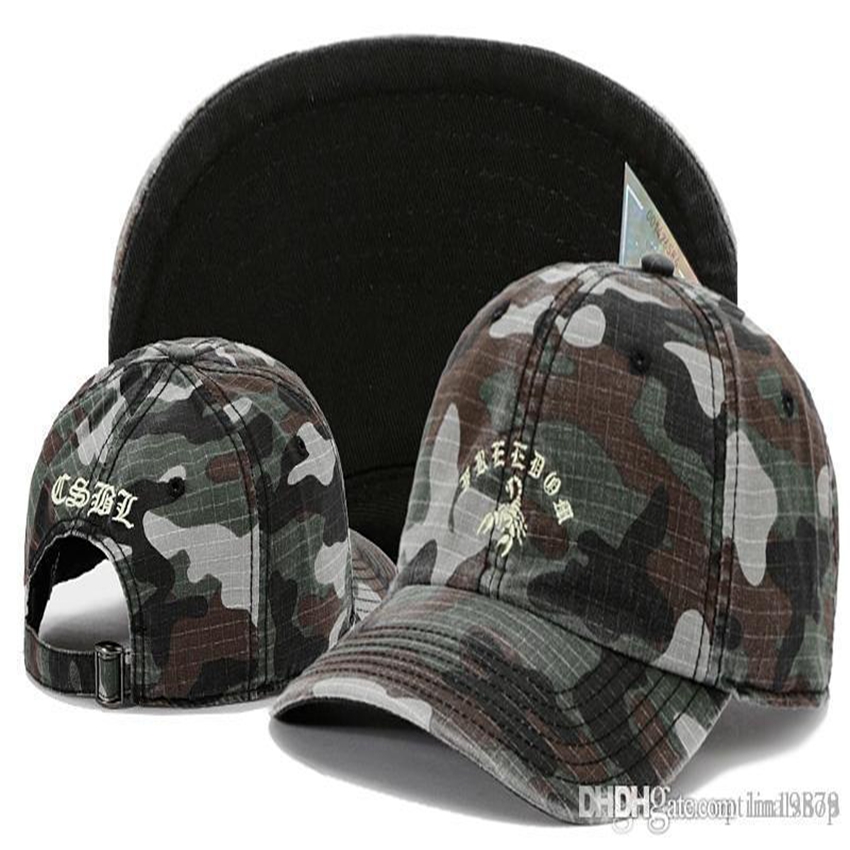 

Newest Cayler & Sons strackback 6 panel Scorpion camo Baseball Caps Adjustable Casquettes chapeus Mens unisex Women Snapback Hats