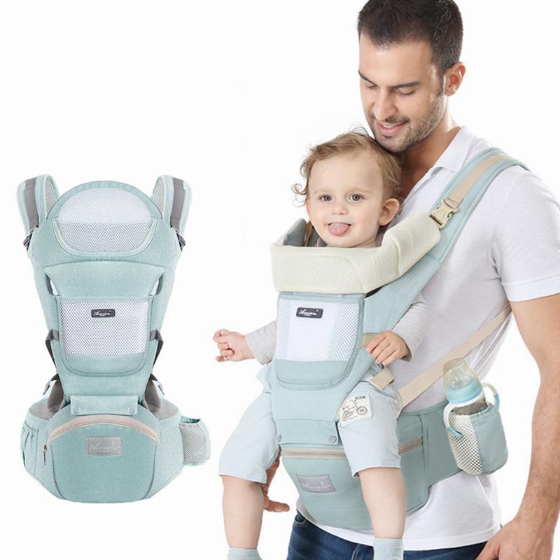 

Carriers, Slings & Backpacks 0-48M Ergonomic Baby Carriers Cushion Front Sitting Kangaroo Wrap Sling For Travel Multifunction Infant Carrier