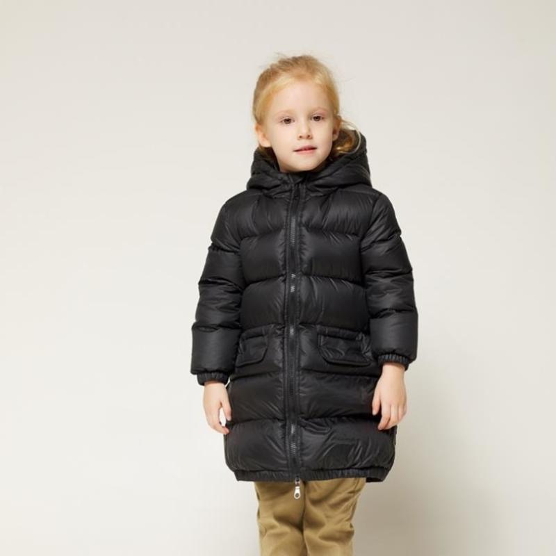

Down Coat Winter Hooded Children Thicker Warm Outerwear For Boys Long Sleeve Windproof Jackets Girls Y3442, Blue;gray