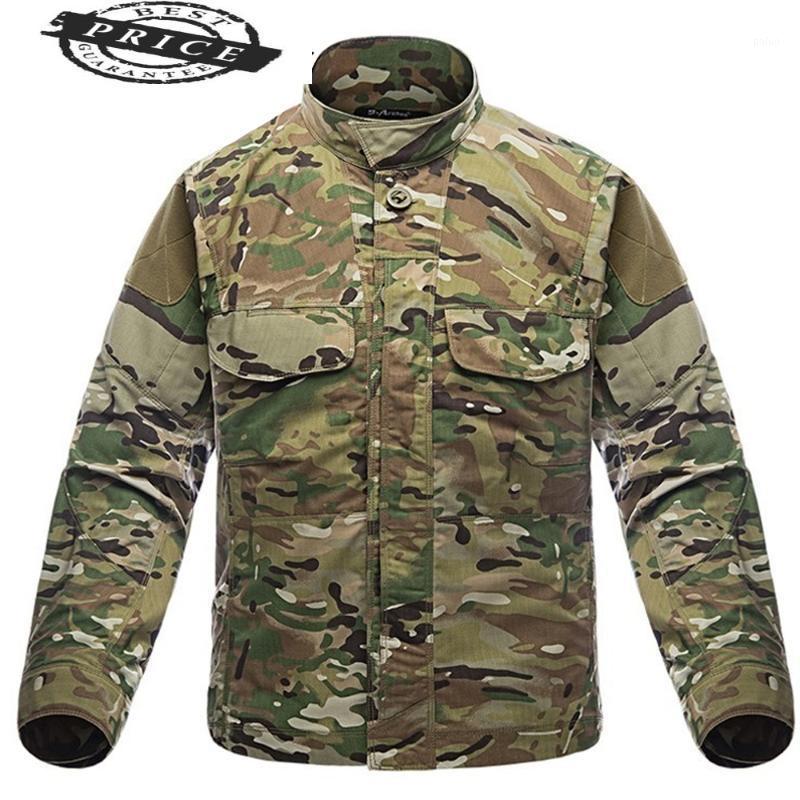 

Men' Jackets Jacket Est Men Camouflage Tactical Military Soldiers High Quality Multi-Pockets Cargo Coat Clothes, Black