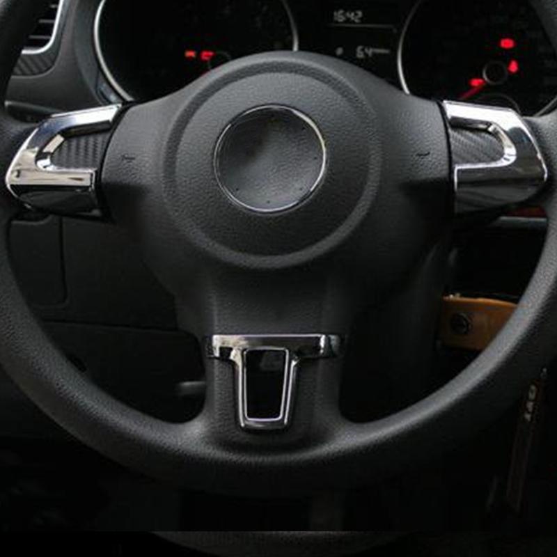 

Steering Wheel Covers ABS Chrome Trim Cover LX0E