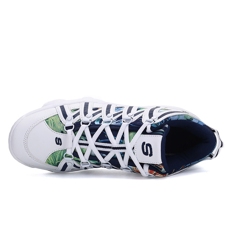 

cross-border newest men women trainer sport size running shoes high-top men's four seasons casual sneakers white thick sole shoe couples code: 35-A11, Di1a7150