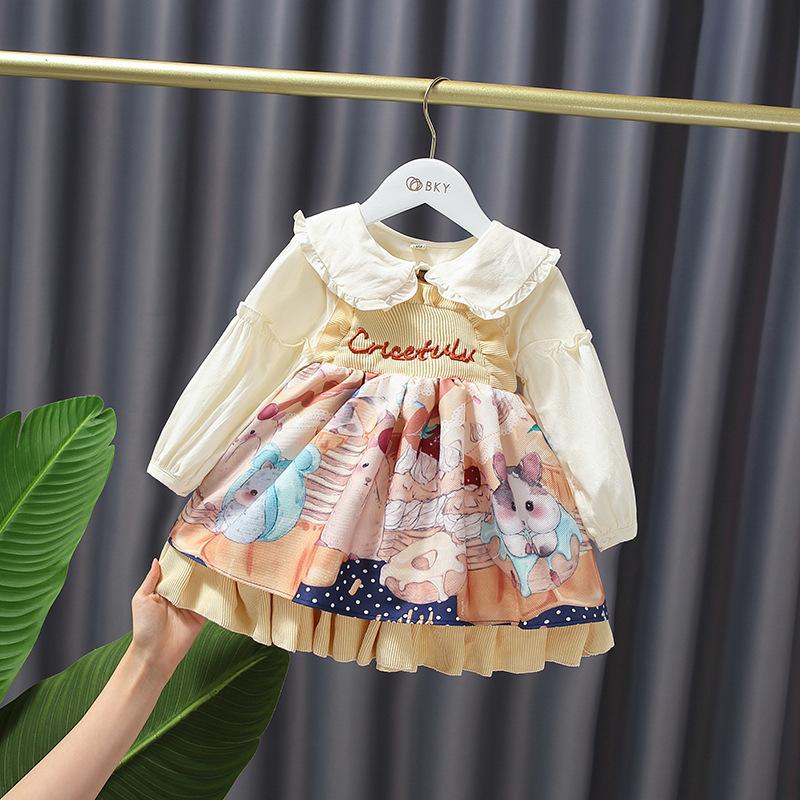 

Girl's Dresses Toddler Clothing Princess Christmas Autumn Child Birthday Full Sleeve Tutu Dress Baby Clothes For Girl Infant Kids, Picture color