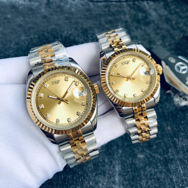 

Wristwatches 2022 SNQP Automatic Mechanical Watch Men Datejust 36mm Stainless Steel Sapphire Silver Gold Watches Couples Gifts