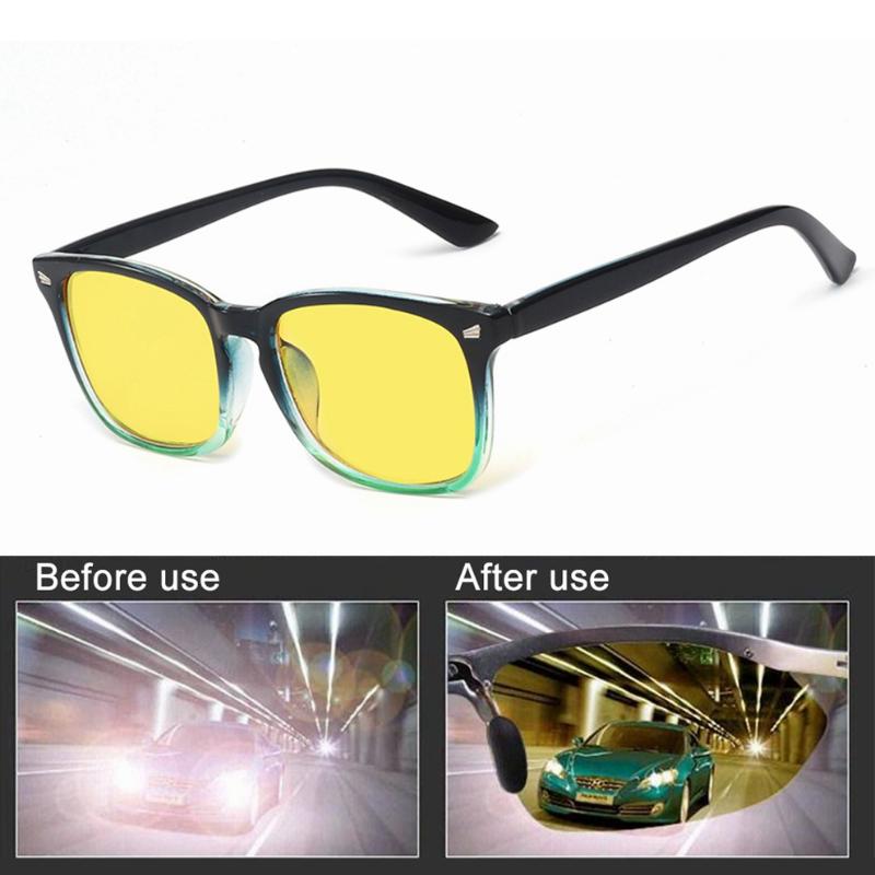 

Sunglasses Unisex Anti Blue Light Glasses Yellow Lenses Night-Vision Driving Eyeglass Computer Eyewear, White;black