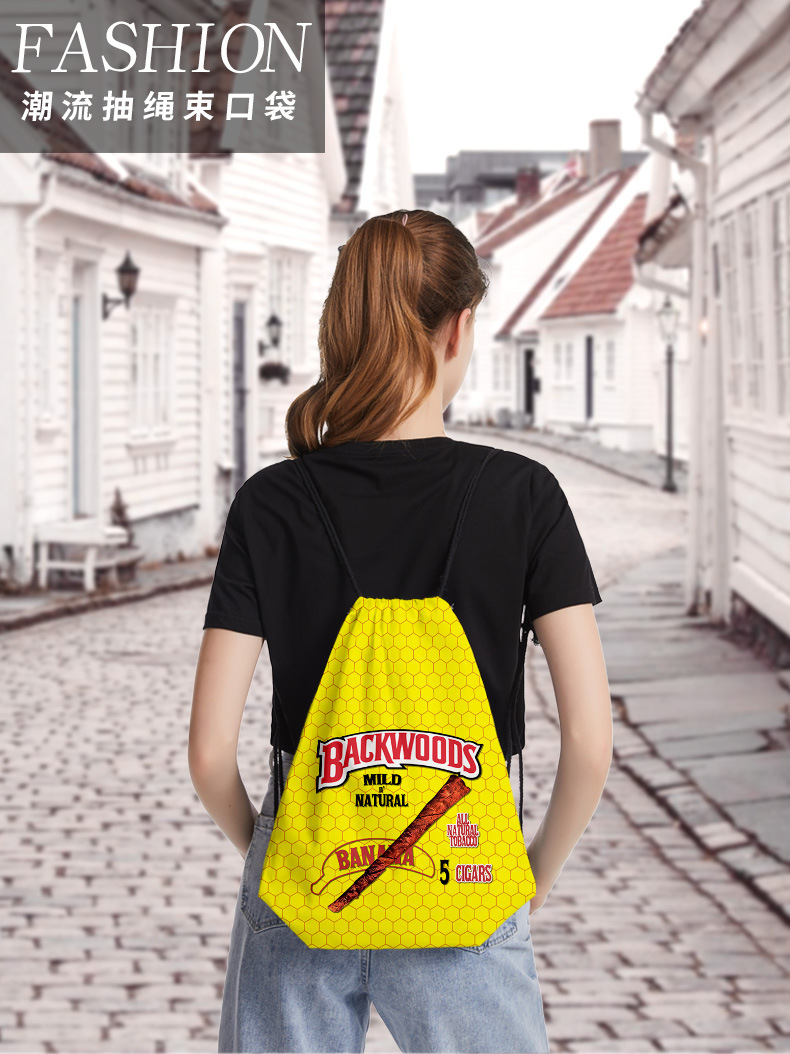 

cigar tobacco backwoods oxford rick morty small backpacks bags pack for women college fashion simple large-capacity bag backpack factory custom logo, Customize