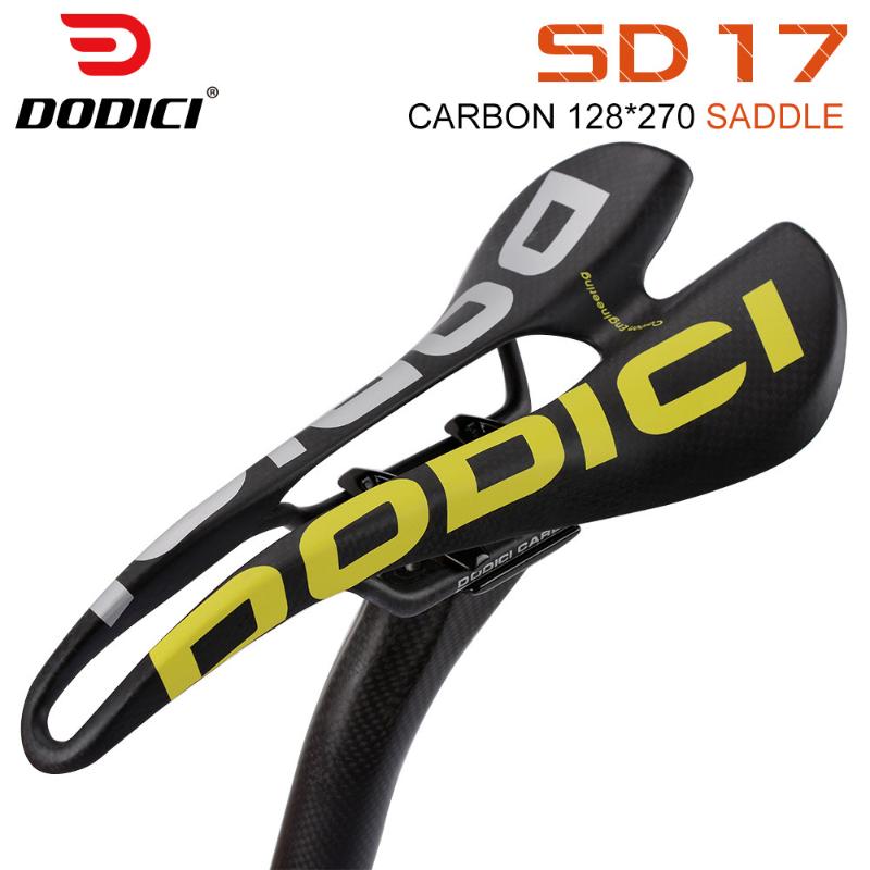 

Bike Saddles DODICI Carbon Fiber Seat Road Saddle Hollow Ultralight MTB 3K Matte/Glossy Cushion 7*9 Bow Bicycle Accessories