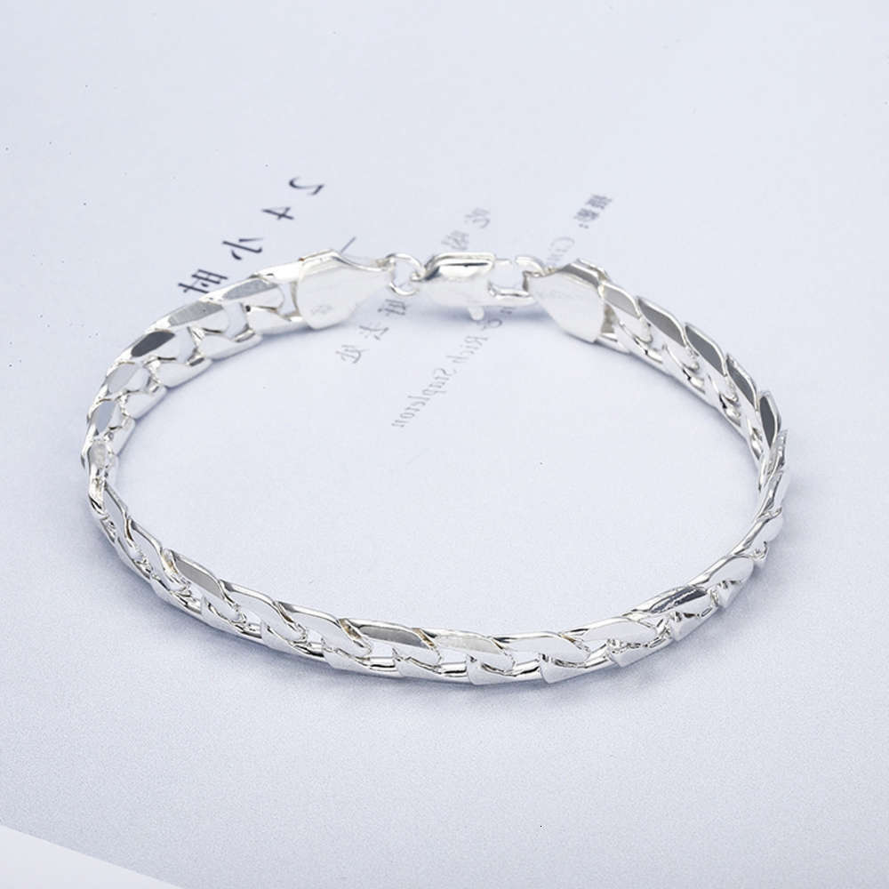 

Hand catenary men's side 18K fashion creative gold bracelet Jewelry, Black