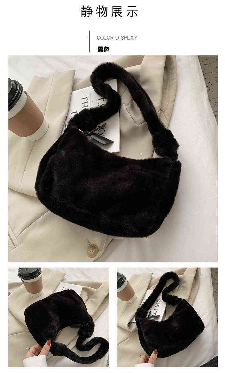 

HBP Non-Brand women's autumn and winter love leisure handbag fashion armpit hairy hand bag 2 sport.0018, Red