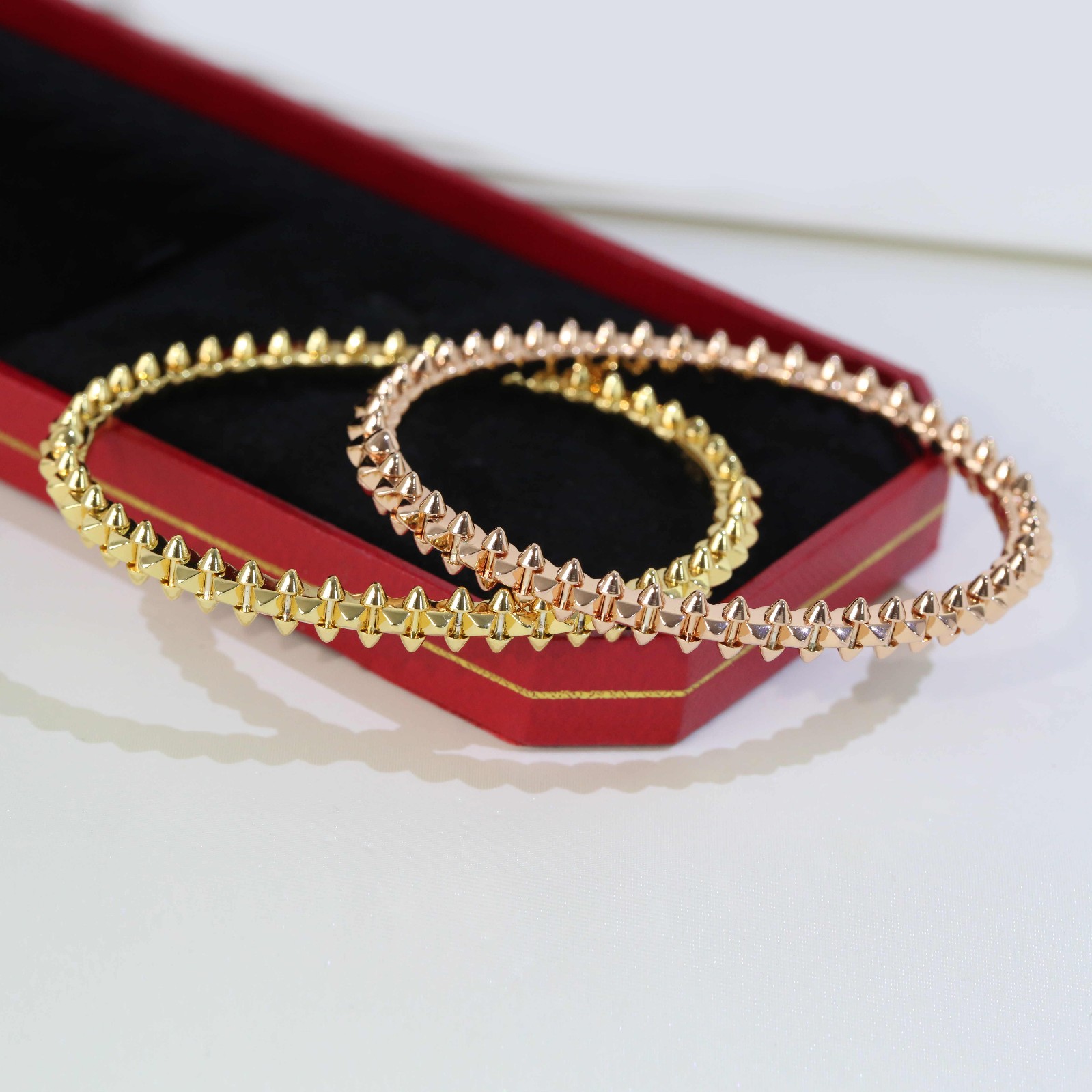 

316L titanium CLASH DE bangle Bracelet lover Fashion Wedding rose gold Thanksgiving box, Black