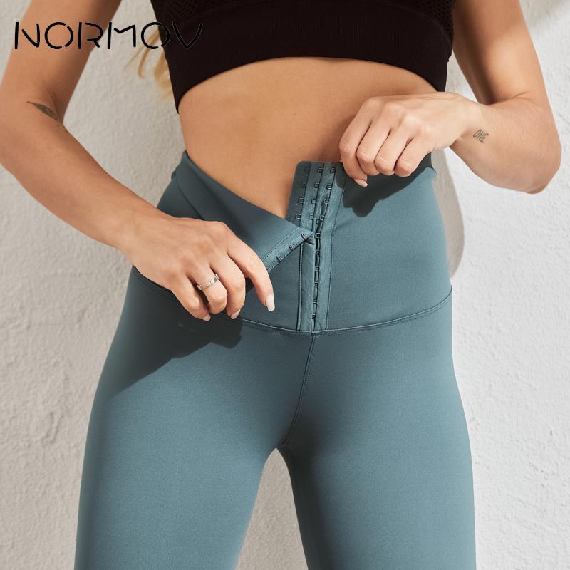 

NORMOV High Waist Seamless Yoga Leggings Push Up Leggins Sport Women Fitness Running Energy Trousers Gym Girl Tights, Black thick