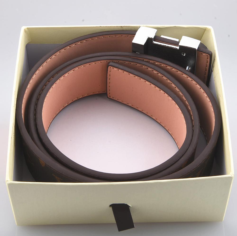 

Genuine Leather belt Designers Belts Men and Women High Quality Mens strap Luxury Classic Checked waistbands with box 105cm-120cm, Black;brown