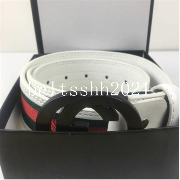 

2021 Fashion Big buckle genuine leather belt no box designer men women high quality mens belts, Black;brown