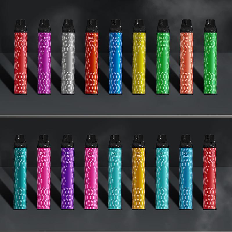 

HZKO IDOL MAX 5% cigarettes Disposable Pen 2000 puffs Pre-charged 1100mAh 6.5ml Power 7W-12W 18 colors vs air bar bang xxl