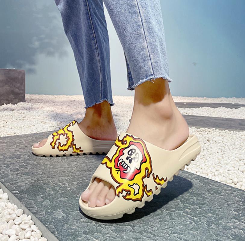 

WEH Luxury brand Slides Sandals Men Indoor House slippers Graffiti Casual Beach Slipper EVA Quality Cartoon Shoes, Customize 1