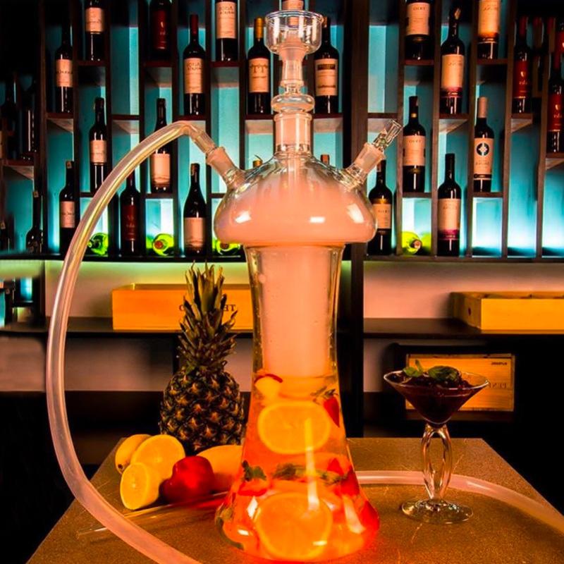 

Hookah Arabic glass smoking pipes with LED light hookah accessories Russian jug pipe glass water pipe