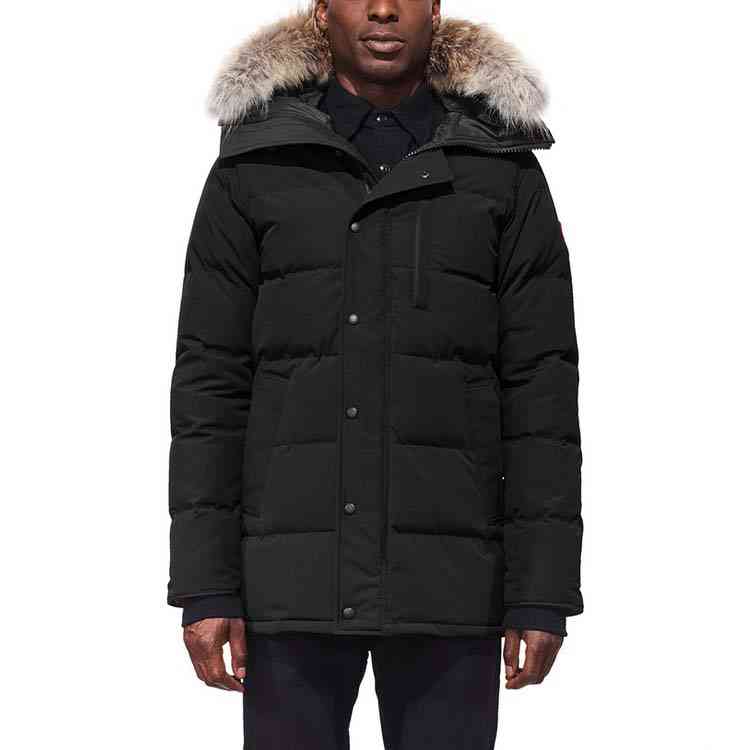 

Down with E47 Thermal Warm Winter High Quality Real Raccoon Wolf Fur Hoodie Parka Puffer Jacket Canda Men's Coat Individual styles can choose LOGO, Black raccoon