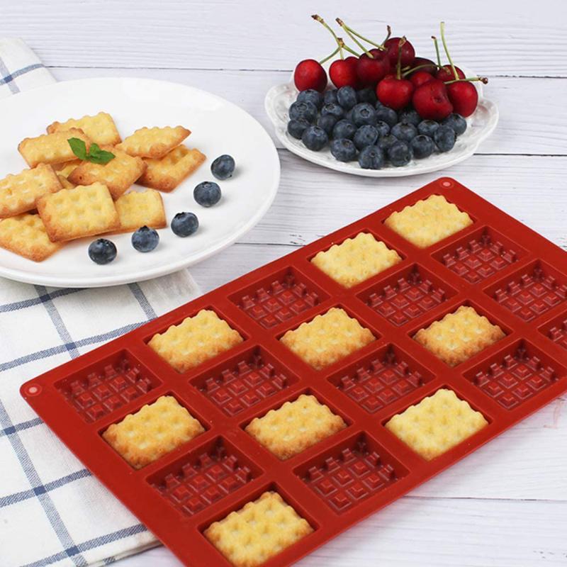 

Baking Moulds Silicone Chocolate Mold DIY Square Waffle Making Tool Practical Christmas Kitchen Accessories