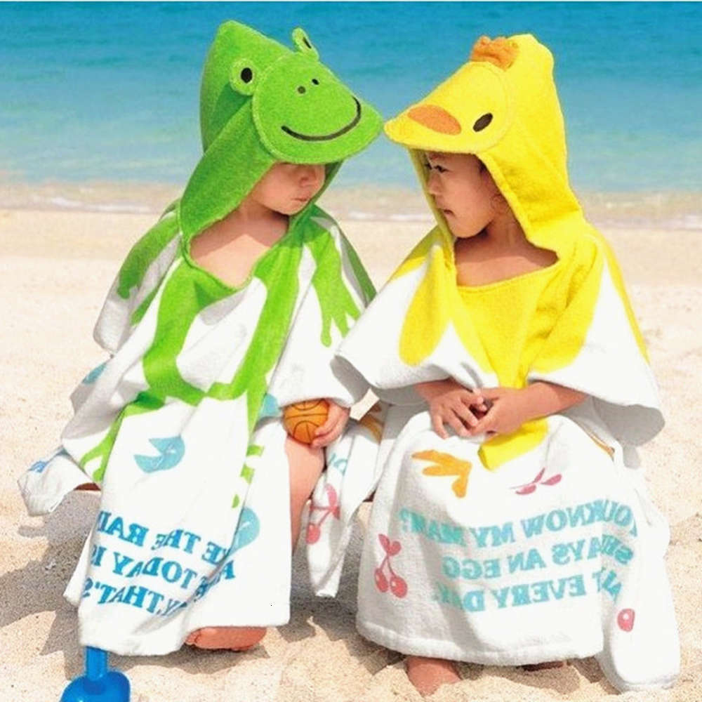 

cotton children's Cape bathrobe cartoon animal bath towel