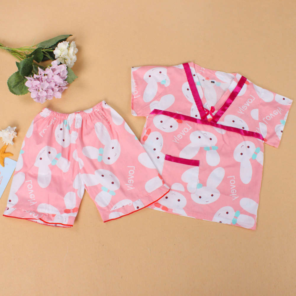 

Children's sweat clothes pure cotton cute baby home casual children's bath sauna batch