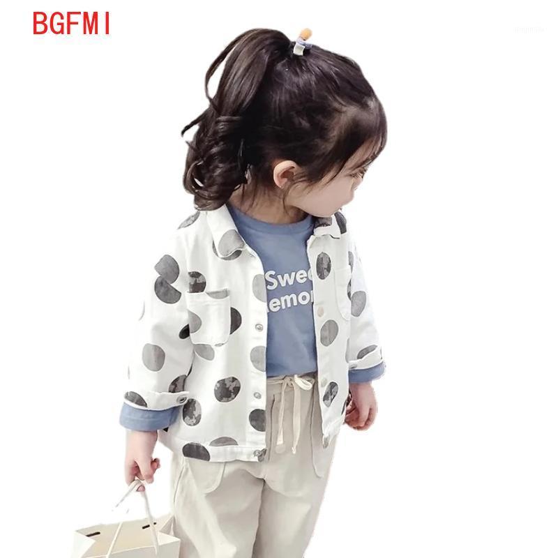 

Jackets Autumn 2-8 Years Boys DEMIN Jacket Long-sleeve Girls Outwear Coat For Children Clothes 2021 Baby Boy Kids Dot Windbreaker, Blue;gray