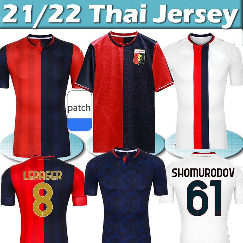 

2021 2022 Genoa C.F.C Soccer Jerseys home away Third Zappacosta Maglia pandev CASSATA pjaca men uomini jersey football shirts Uniforms, 20 21 home patch