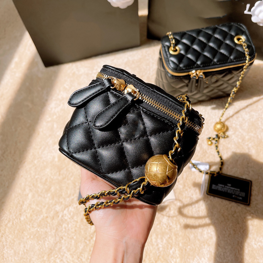 

18C/12C Womens Luxurys Designers Shoulder Bags Camera Cosmetic Case Vanity Bag Pouch Wallet On Chain Classic Tote Mini Square Box Matelasse Handbags Outdoor Sacoche, 12cm pink