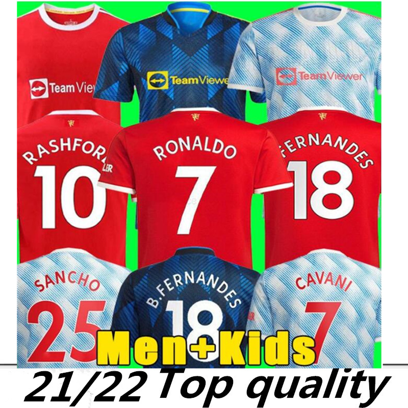 

RONALDO 21 22 SANCHO RASHFORD jerseys 2021 2022 MANCHESter POGBA MARTIAL SHAW VAN DE BEEK B. FERNANDES LINGARD UNITED GREENWOOD UTD soccer football shirt man kids kit