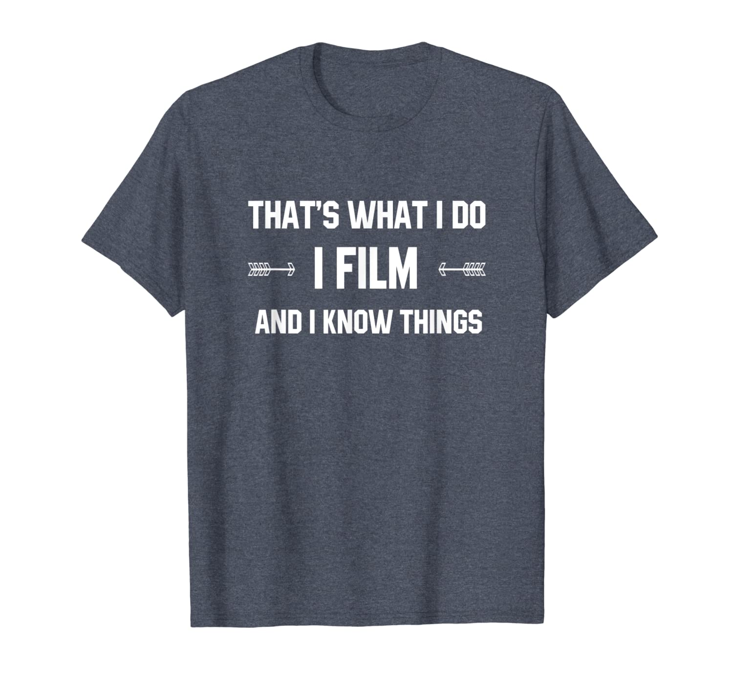 

i film and i know things shirt for the film maker, White;black