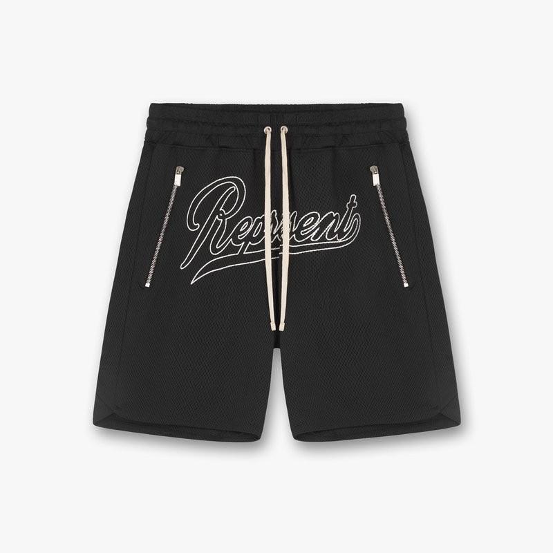 

Running Shorts Mesh Breathable Men Fitness Gym Training Sports Quick Dry Workout Sport Jogging Summer, Black