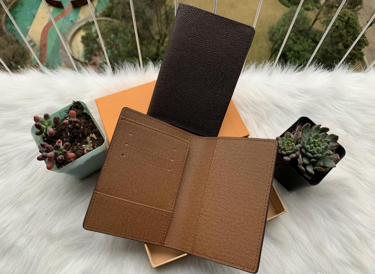 

With Box Mens Passport Wallet 2018 Men's Card Holder Leather Women Purse Covers For Passports carteira masculina, Brown;gray