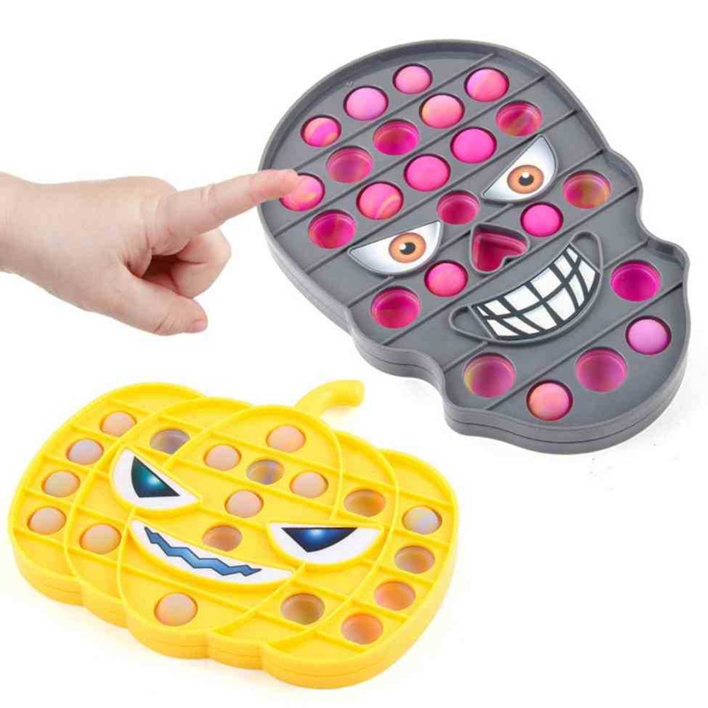 

Regular Normal Size Halloween Pumpkin Skull Ghost Fidget Push Pop Bubbles Popper Toys Novel Party Funny Kids Boys Gift Poo-its Board Jigsaw Puzzle Finger Game G76B3ZP