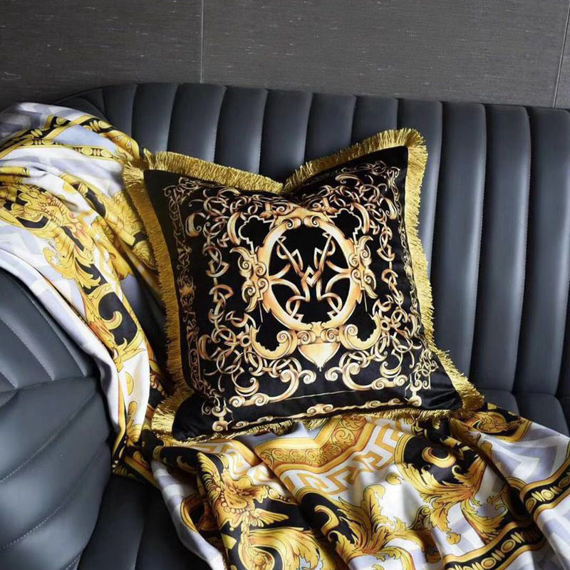 

45*45cm Fashion Cushion Covers Horses Flowers Print tassels Pillow Case Cover for Home Chair Sofa Decoration Square Pillowcases, Style 10