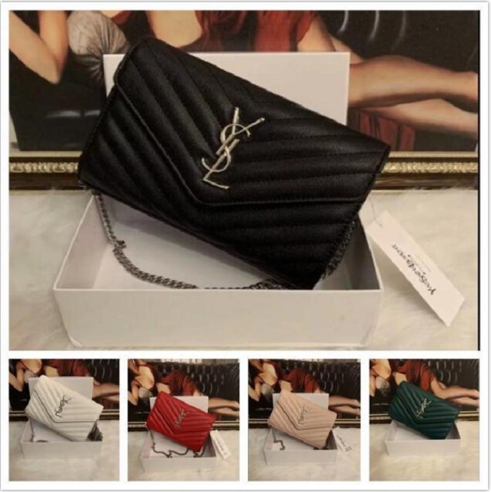 

100% High qualit bagsYSLwoc chain bages classic women LVLOUISVITTON BagVUTTON clutch handbag crossbody package Envelope tote evening bagss, Customize