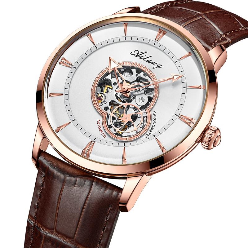 

Wristwatches AILANG 2021 Men's Watch Fully Automatic Mechanical Classic Business Hollow Sports Waterproof High-end Brand